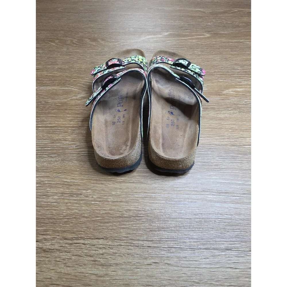 Birkenstock Papillio Sydney Sandals Women's 39 8-8.5 Floral Birko-Flor Narrow